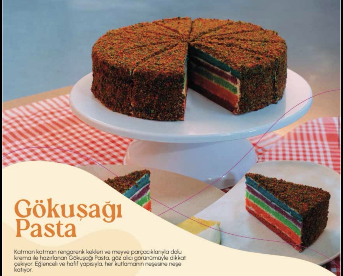 Gökkuşağı pasta 🌈 